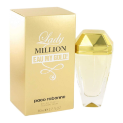 Perfume Lady Million Eau My Gold de Paco Rabanne 80ml. para Damas